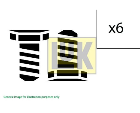 Screw Set, flywheel 411 0153 10 LUK