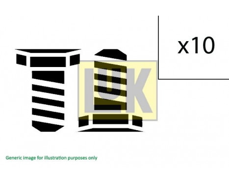 Screw Set, flywheel 411 0161 10 LUK, Image 2