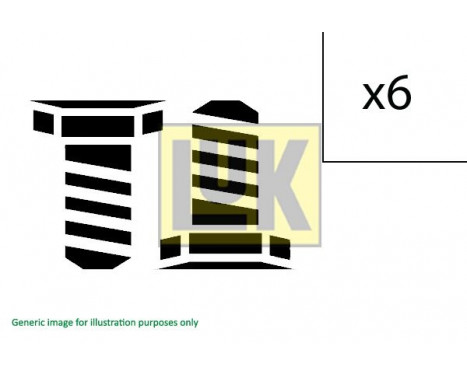Screw Set, flywheel 411 0166 10 LUK, Image 2