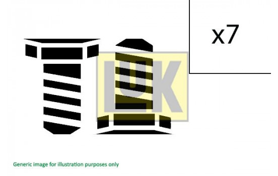 Screw Set, flywheel 411 0250 10 LUK