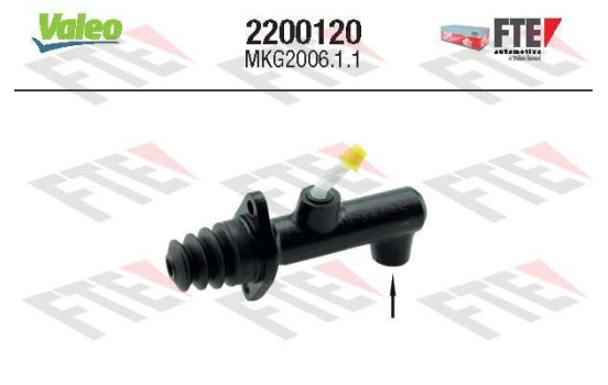 Master Cylinder, Clutch 2200120 Valeo