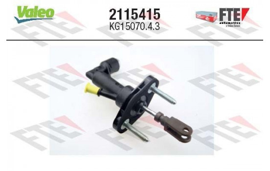 Master Cylinder, clutch FTE CLUTCH ACTUATION 2115415 Valeo