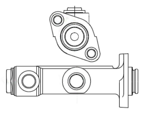 Master Cylinder, clutch, Image 2