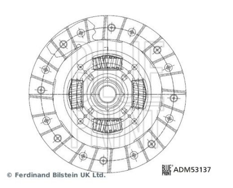 Clutch Disc ADM53137 Blue Print, Image 3