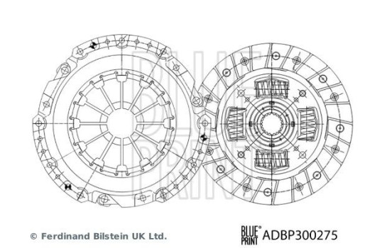 Clutch kit ADBP300275 Blue Print