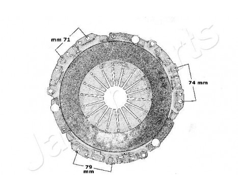 Clutch Kit KF-1034 Japanparts, Image 3