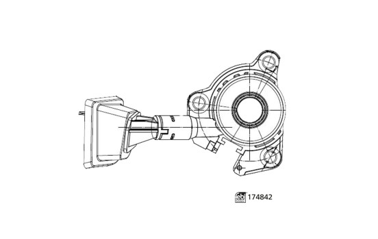 Central Slave Cylinder, clutch 174842 FEBI