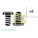 Screw Set, flywheel 411 0121 10 LUK