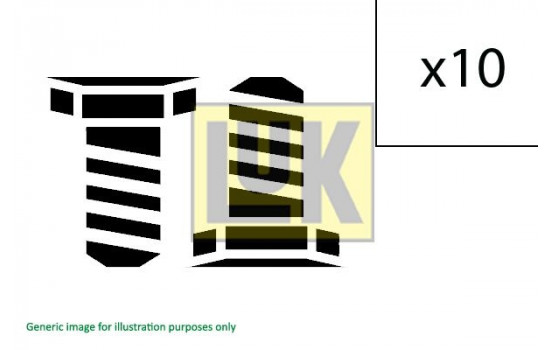 Screw Set, flywheel 411 0140 10 LUK