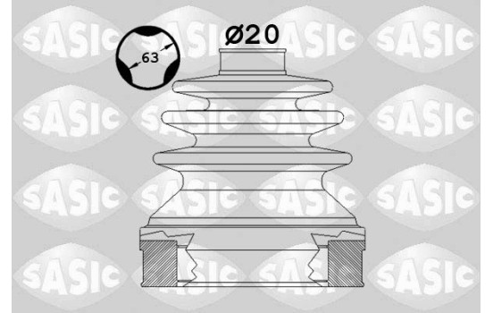 Bellow Set, drive shaft, Image 2