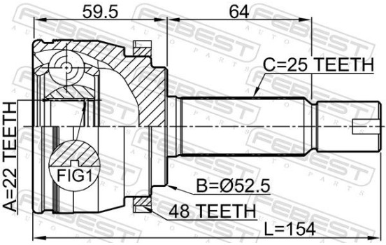 Joint Kit, drive shaft, Image 2