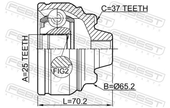 Joint Kit, drive shaft, Image 2