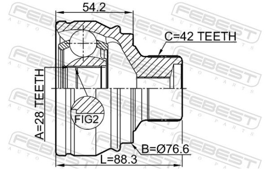 Joint Kit, drive shaft, Image 2