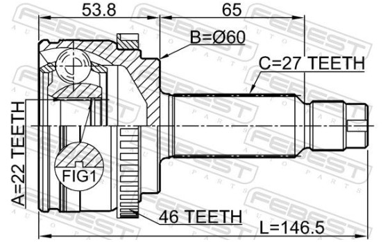 Joint Kit, drive shaft, Image 2
