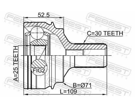 Joint Kit, drive shaft, Image 2