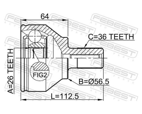 Joint Kit, drive shaft, Image 2
