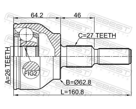 Joint Kit, drive shaft, Image 2