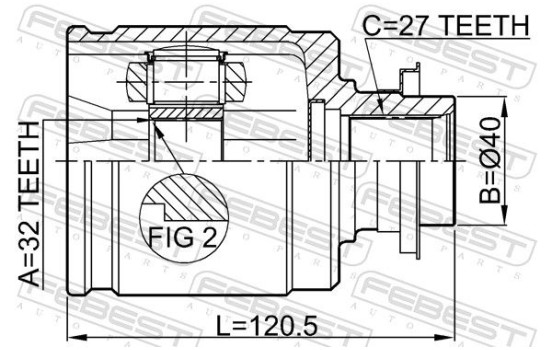 Joint Kit, drive shaft, Image 2