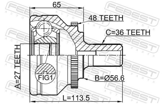 Joint Kit, drive shaft, Image 2