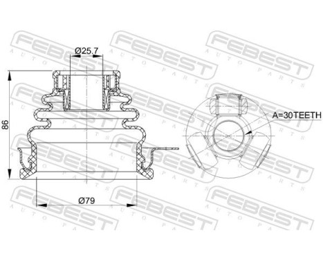 Joint Kit, drive shaft, Image 2