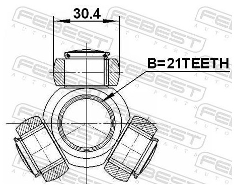 Tripod Hub, Drive shaft, Image 3