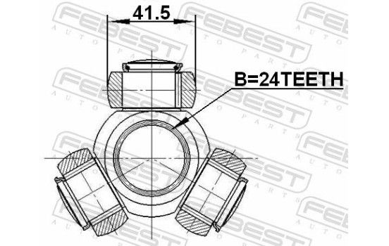 Tripod Hub, Drive shaft, Image 2