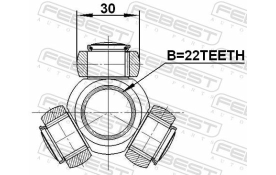 Tripod Hub, Drive shaft, Image 3