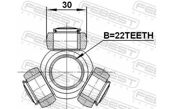 Tripod Hub, Drive shaft, Image 3