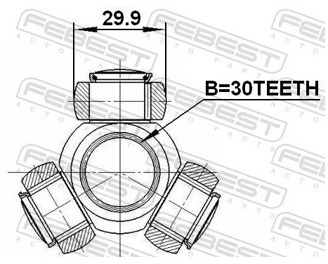 Tripod Hub, Drive shaft, Image 3
