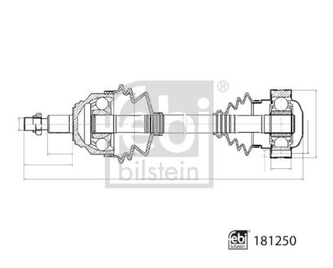 drive shaft 181250 FEBI, Image 4