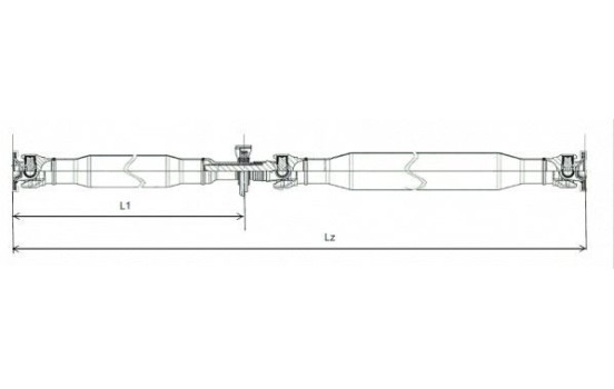 Drive shaft, shaft drive GKNP20038 Spidan