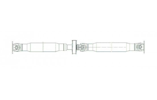 Propshaft, axle drive GKNP20013 Spidan