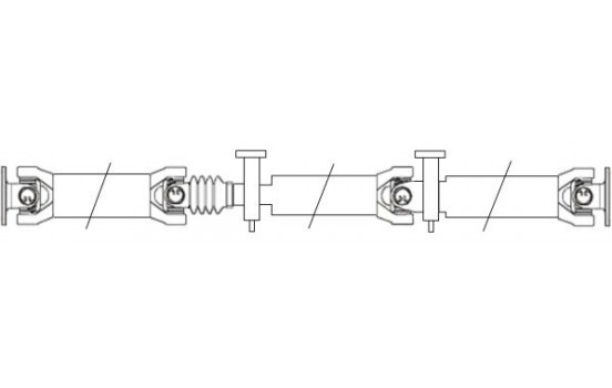 Propshaft, axle drive GKNP30010 Spidan