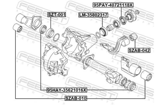 Mounting, differential, Image 2