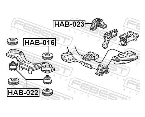 Mounting, differential, Image 2