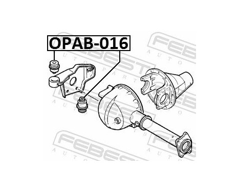 Mounting, differential, Image 2