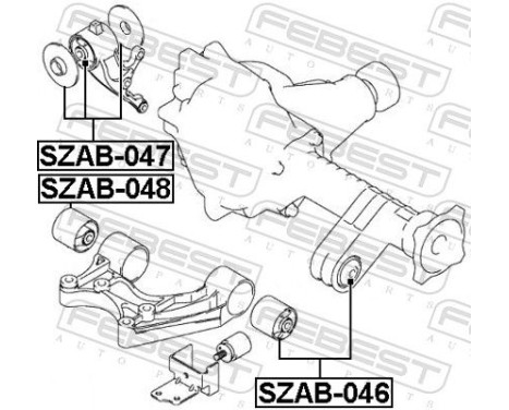 Mounting, differential