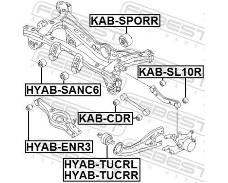 Mounting, differential