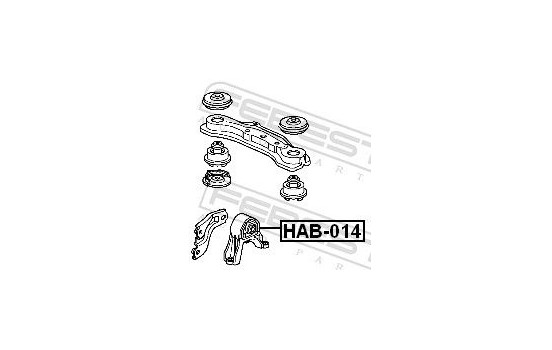 Mounting, differential, Image 2