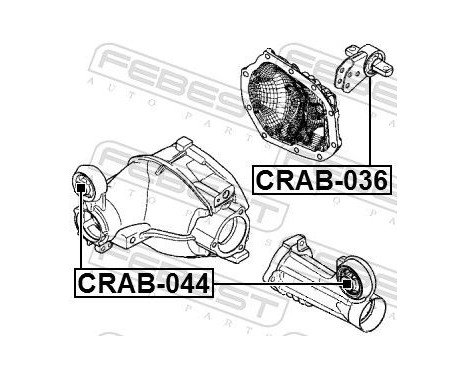 Mounting, differential