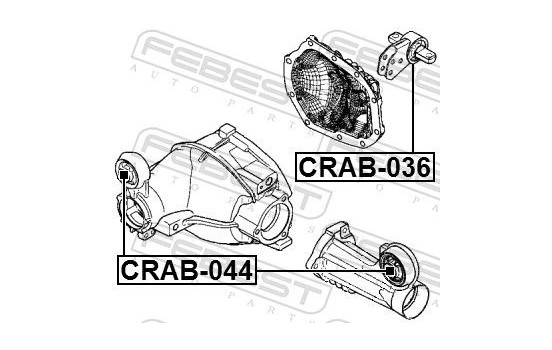 Mounting, differential