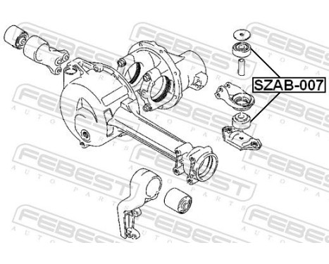 Mounting, differential, Image 2