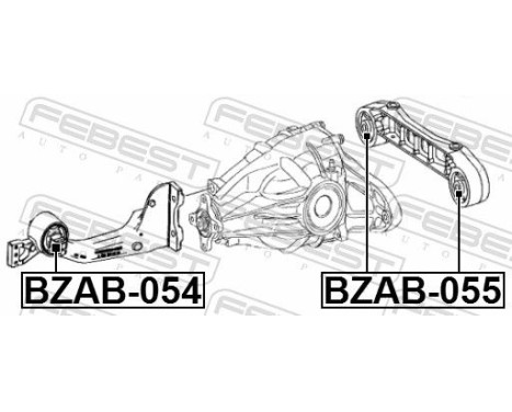 Mounting, differential