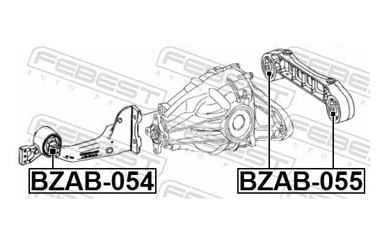 Mounting, differential