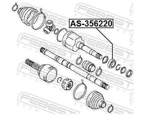 Bearing, drive shaft, Image 3