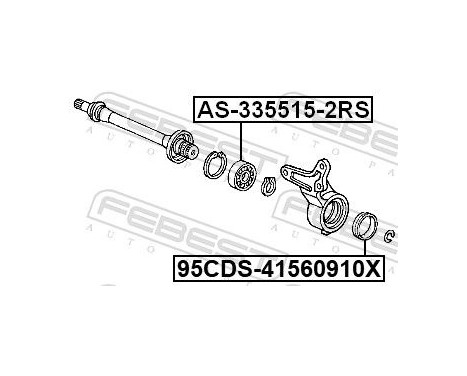 Bearing, drive shaft, Image 3