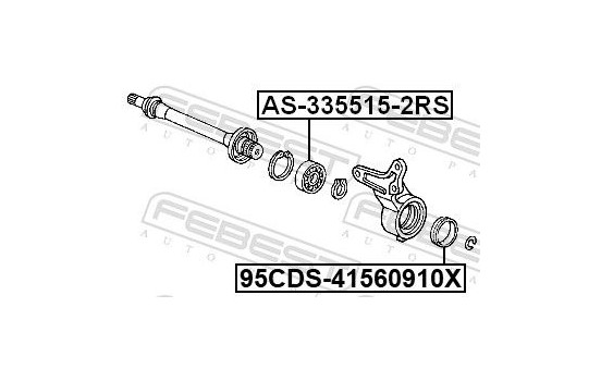 Bearing, drive shaft, Image 3