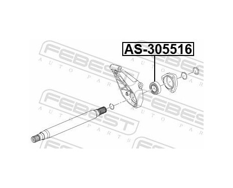 Bearing, drive shaft, Image 3