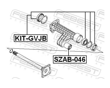 Bearing, drive shaft, Image 2