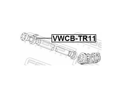 Bearing, propshaft centre bearing, Image 2